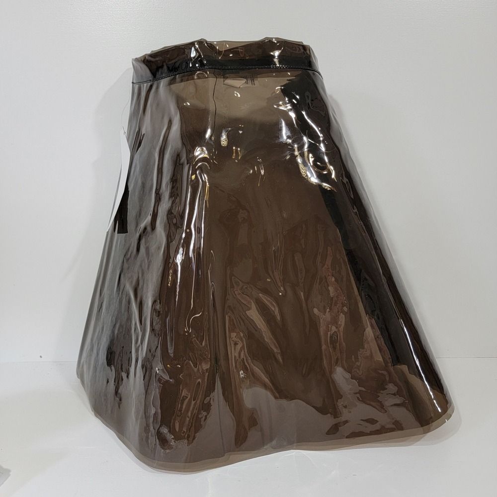 American Apparel Vinyl Circle Skirt Smoke Grey PVC Mini PV300W Medium